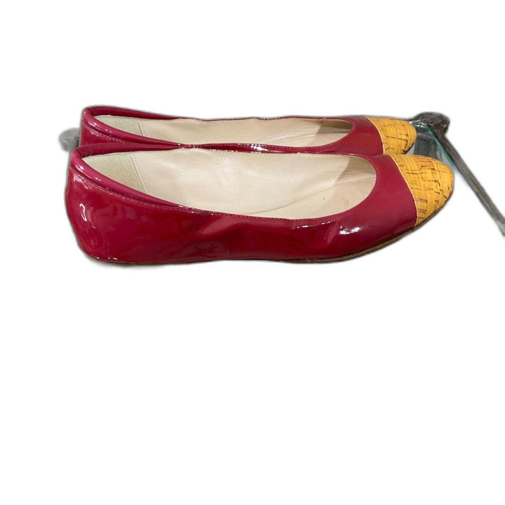 Michael Kors Women Odessa Ballet Flat shoes women's Size 7 Red Ballet Shoe *